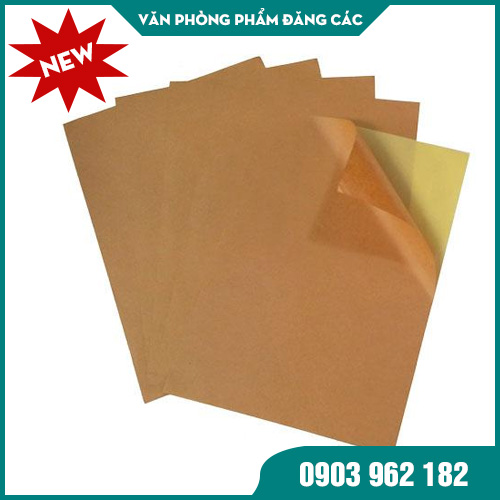 Giấy Decal A4 Da Bò